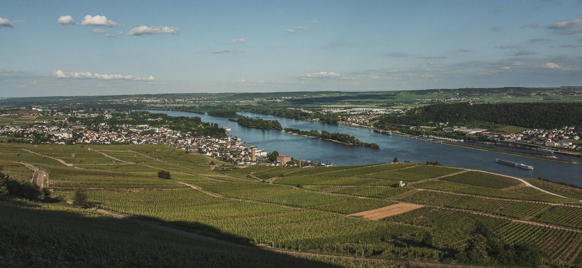 a river running through a city