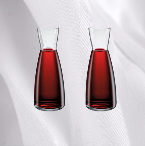 [A006] 2 x Mini wijn karaf (25 cl)